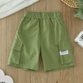 thumbnail image 2 of KAUOD Boy Casual Cargo Shorts Lightweight Multi Pockets Summer Elastic Waist Jogging Pants Kids Outdoor Sports Football Pants, 2 of 4