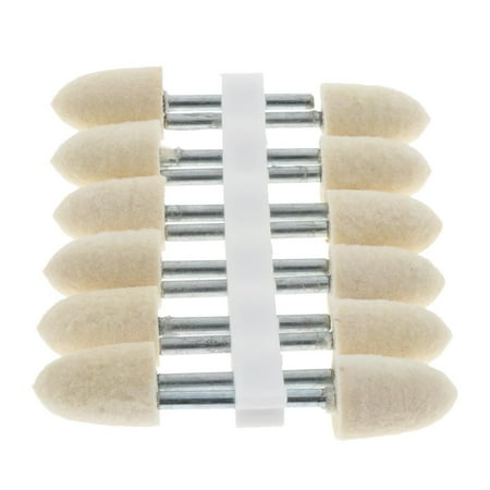 

Pack of 12 General Wool Felt Polishing Points Jewelry Cleaning Attachment 12mm Point
