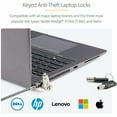 thumbnail image 2 of StarTech 25-Pack Universal Laptop Lock 6.6ft (2m), Master Keyed Locking Cable, 2 of 8