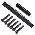 thumbnail image 1 of 6-String Guitar Nut & Saddle + Bridge Pin Set for Acoustic Guitars Accessories Black, 1 of 7