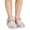 Silver-02, variant on SBYOJLPB Toddler Sandals Open Toe Baby Girls Cute Jelly Colors Hollow Out Nonslip Soft Sole Roman Sandals