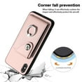thumbnail image 2 of Wallet Case Compatible for iPhone XS / iPhone X with Card Holder, Rotation Finger Ring Kickstand Card Slots Case, Classic PU Leather Shockproof Magnetic Button Cover for iPhone XS / iPhone X, Pink, 2 of 6