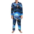 thumbnail image 3 of Sigee Blue Viper Snake 2 for Pajamas for Men Two-piece Men's Sleepwear Long-Sleeved Pjs Sets-Small, 3 of 7