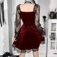thumbnail image 5 of Vestido gótico, vestido de cóctel, vestido de noche, vestido de fiesta, vestido de encaje, vestido de encaje, 5 of 5