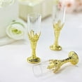 thumbnail image 6 of BalsaCircle 12 Clear Gold 4" Mini Champagne Flutes Party Favor Gift Holders, 6 of 8