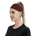 thumbnail image 3 of Goofa Brown Pattern Sweatbands Sports Headband for Men & Women,Moisture Wicking Athletic headband,Breathable Sweatband,Sports accessories,Workout gear, 3 of 9