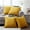Lemon Curry, variant on Home Soft Things Sherpa Pillow Cover 4 Piece Set, 20" x 20", Lemon Curry