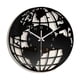 thumbnail image 1 of Reloj de pared con diseño de mapa del mundo acrílico, color negro, decorativo para el hogar. 30 centímetros, 1 of 9