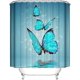 thumbnail image 1 of 2025 Blue Butterfly Shower Curtain for Bathroom, Shower Curtain 12PCS Hooks Bathroom Accessories, 1 of 4
