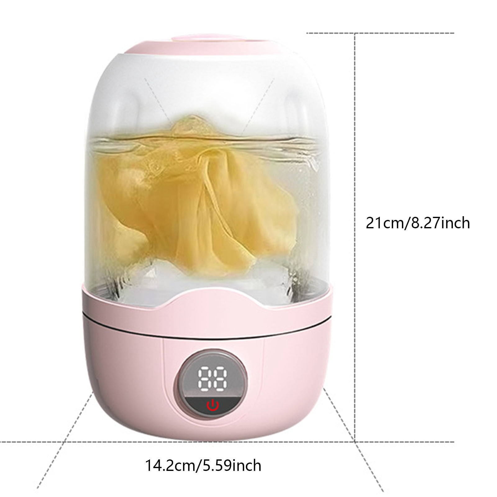 LLDYYDS Travel Washing Machine | Mini Underwear Washing Machine,2000mAh Battery Small Laundry Cup for Baby Clothes Socks Towels Bra Clothing