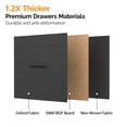 thumbnail image 4 of Ktaxon 4-Drawer File Cabinet  Fabric Filing Cabinet, Printer Stand, for A4 & Letter-Size, Black, 4 of 9
