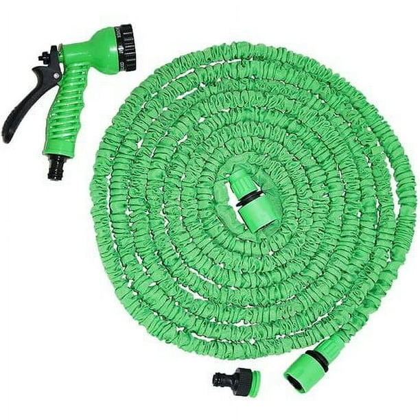 Manguera de jardín resistente al agua y al frío, ligera, portátil con diseño antideslizante, manguera de agua flexible y expandible para actividades al aire libre sin complicaciones (15 m)