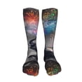 thumbnail image 5 of KLL Elephant Fireworks Celebration Print Cool Socks Men's Women's Crew Socks Funny Crazy Novelty Stockings, 5 of 8