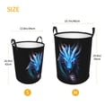 thumbnail image 5 of PHELIKA Cool Devil Dragon 02 Laundry Basket 65L Large Foldable Round For Dirty Clothes Toy Storage, 5 of 6