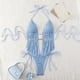 thumbnail image 1 of Trajes de baño para mujer, bikinis de cintura alta con cordón ajustable, traje de baño de una pieza fruncido, trajes de baño para mujer, trajes de baño para mujer, traje de baño para mujer, trajes de, 1 of 7