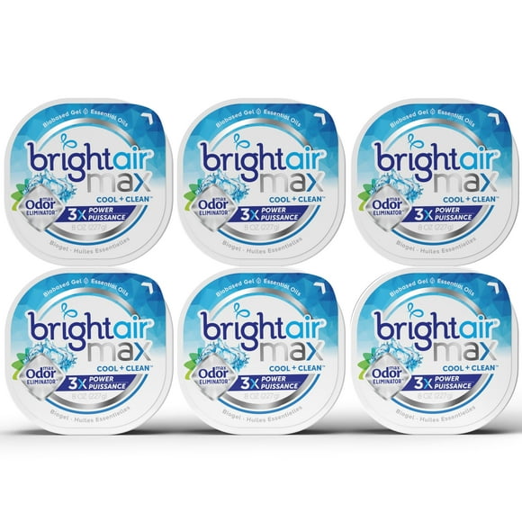 BRIGHT Air Max Odor Eliminator Gel Air Freshener, White