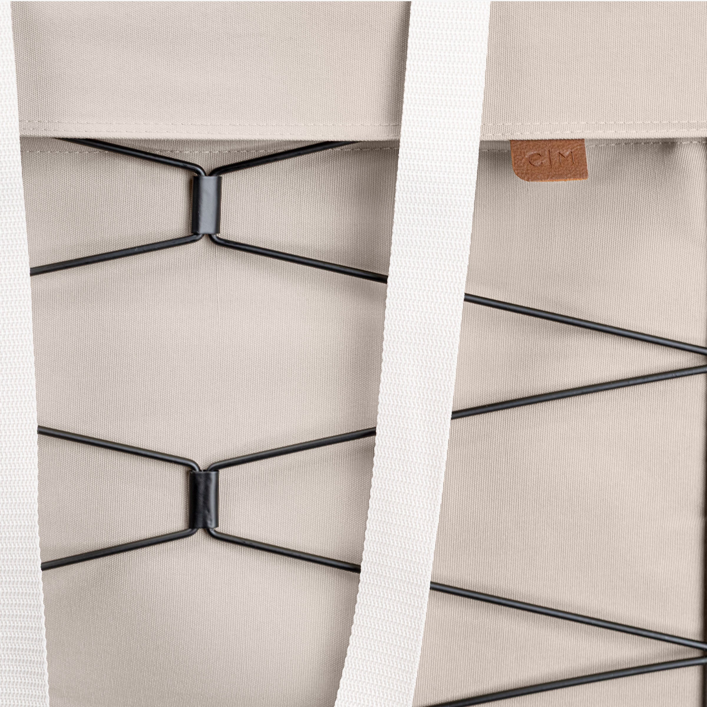 CleverMade Flex Frame Hamper LUXE 98L Rolling Laundry Hamper, Charcoal