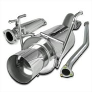 Spec-D Tuning 4.5" N1 Style Catback Exhaust Muffler System Compatible with 2002-2005 Honda Civic Si 3Dr
