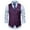 Purple, variant on QENGING Men's Suit Jacket Formal Bussiness Tuxedo Suit Waistcoat Vest Blazer Jacket Top Coat of The Day
