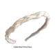 thumbnail image 2 of Diadema de perla retorcida para mujer Elegante accesorio para el cabello de tela - Tocado de moda verde blanco de 5.5 pulgadas con perlas falsas - Cabello cómodo y liviano de uso diario Fiesta Boda, 2 of 5