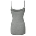 thumbnail image 2 of JYB CO Women's & Juniors Basic Solid Adjustable Spaghetti Strap Long Camisole Layer Tank Top Size S – 3XL, 2 of 5