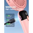 thumbnail image 2 of Ventilador portátil TOPK 5000 mAh con batería 3 en 1 de 4 velocidades, 2 of 8