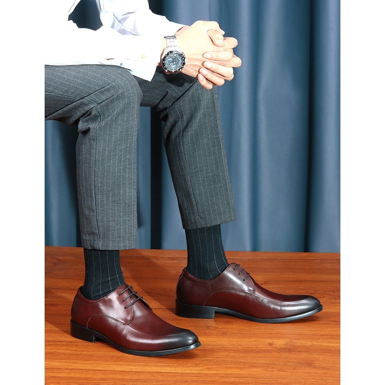 princess polly baby blue dress Santimon Burgundy Dress Shoes for Men Sleek Pointed Toe Lace-up Derby Shoes  Formal Business Oxford Shoes US 8.5