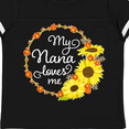 thumbnail image 4 of Inktastic My Nana Loves Me with Sunflower Wreath Boys or Girls Toddler T-Shirt, 4 of 5