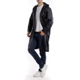 thumbnail image 1 of Ounissouiy Chubasquero largo para hombre, Poncho con capucha, impermeable, a prueba de viento, impermeable, poliéster, PVC, para actividades al Paraguas de lluvia, 1 of 6