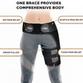 thumbnail image 2 of Vlela Hip Brace for Sciatica Nerve Pain Relief,Hamstring Compression Sleeve Thigh Support Wrap with Extra Sacroiliac Belt for Groin Pulled,Hamstring Strain,Thigh Injury,SI Joint for Men Women, 2 of 7