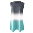 thumbnail image 4 of SMihono Hauts pour Femmes Débardeur Décontracté Grande Taille Imprimé Col Rond Sans Manches Ample Blouses Débardeurs pour Femmes Hauts d'Été pour Femmes, 4 of 4