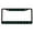 Black/Black/Turquoise, variant on Peace Sign Style Metal License Plate Frame Personalized/Car Accessories Car Tag Holder Cover (Chrome/Black/Turquoise)