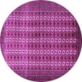 thumbnail image 1 of Ahgly Company Indoor Round Persian Purple Traditional Area Rugs, 5' Round, 1 of 4