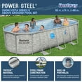 thumbnail image 4 of Bestway Power Steel Swim Vista 18' x 9' x 48" Above Ground Swimming Pool Set, 4 of 13
