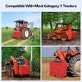 thumbnail image 4 of EDTara Tractor Ballast Box, Cat-1 3-Point Hitch, 800 lb Capacity, Built-in 2" Receiver, Improves Stability and Performance**, 4 of 7