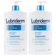 Pack of 2 Lubriderm Daily Moisture Body Lotion Fragrance-Free 24 oz. ea.