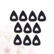 thumbnail image 4 of GOOHOCHY 10 piezas de lana hueco guitarra selecciones para guitarra bajo ukulele mandolina Banjo (negro), 4 of 7