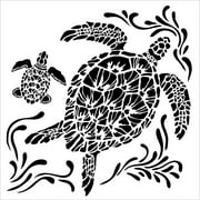 Crafter's Workshop Template 12"X12"-Sea Turtles