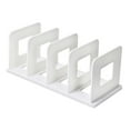 thumbnail image 3 of DOLITY Desktop Book Organizer Book Ends Desk for Home Office Book Stopper Magazine File White, 3 of 9