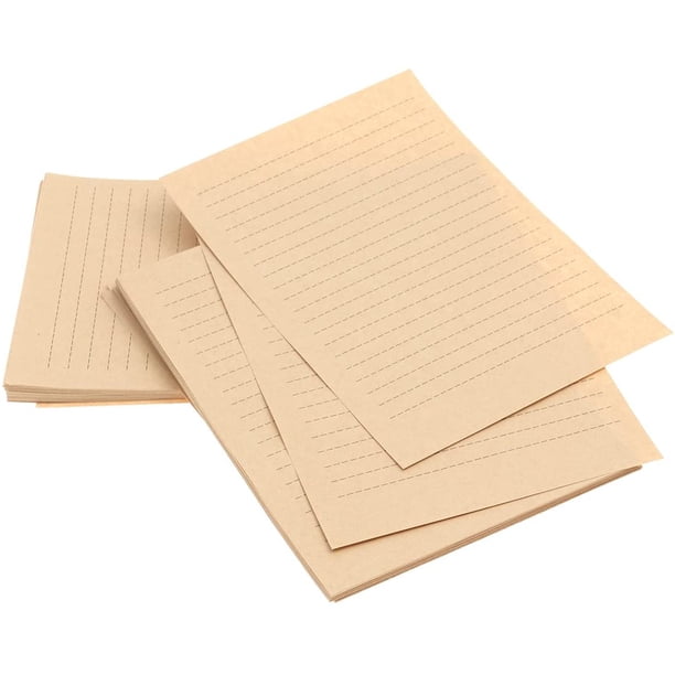100 hojas A5 vintage en blanco Kraft papelería papelería retro 3 como imagen