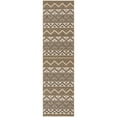 thumbnail image 5 of SAFAVIEH Veranda Luwig Geometric Indoor/Outdoor Runner Rug, Creme/Brown, 2'3" x 12', 5 of 10