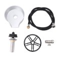 thumbnail image 2 of Automatic Rotating Cup Washer with Hose Tee G1/2 Male Thread Pull Out Glass Rinser for Kitchen Sink, 2 of 7