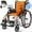 Orange, variant on VOCIC Ultra Lightweight Wheelchair for Adults, 23lb Portable Foldable Frame, Self-Propelled Wheelchairs for Seniors with Quick Release Wheels, Swing-Away Footrests, 300 lbs Capacity, Pink