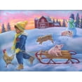 thumbnail image 2 of SUNSOUT INC - Snow Day on the Farm - 300 pc Jigsaw Puzzle by Artist: Tricia Reilly-Matthews - Finished Size 18" x 24" - MPN# 35978, 2 of 5