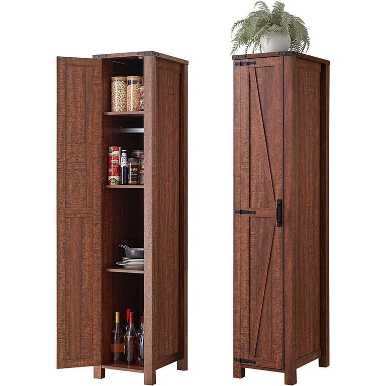 Tall narrow on sale farmhouse cabinet
