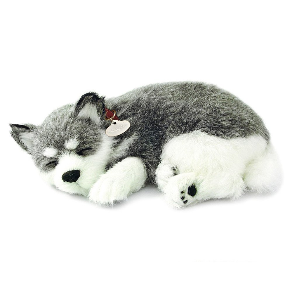 Perfect Petzzz Original Alaskan Husky Lifelike Breathing Stuffed Animal