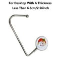 thumbnail image 4 of tooloflife Metal Table Hook Handbag Storage Hanger 360° Swivel Hanger Rack for Mobile Phone Bag Purse Portable Christmas Pattern, 4 of 7