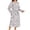 01-Grey1859, variant on Zebra Print Robe For Women Fleece Kimono Wrap Long Bathrobe Pocket Nightgown