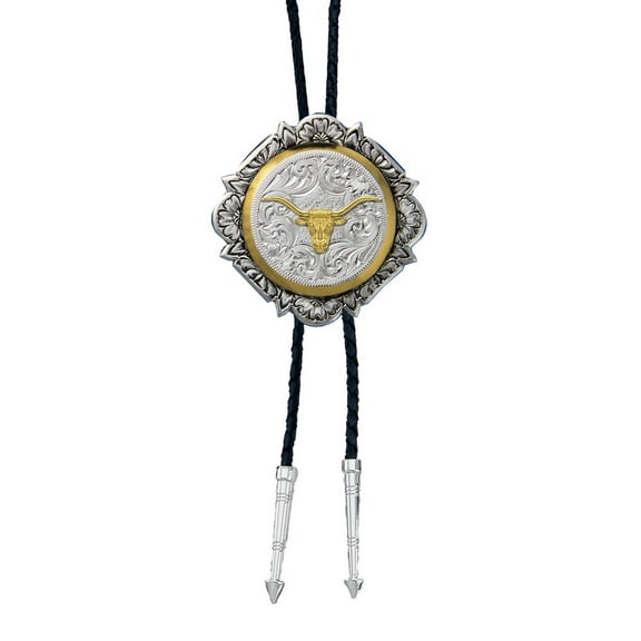Montana Silversmiths Bolo Tie Engraved Longhorn - Accessories Other  - Bt366-384S