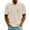 #271-Khaki, variant on Kakii 1/4 Zip Pullover Mens Corduroy Short Sleeve Mock Neck Golf Shirts Loose Fit Casual Ribbed Polo Shirt Lightweight Tops